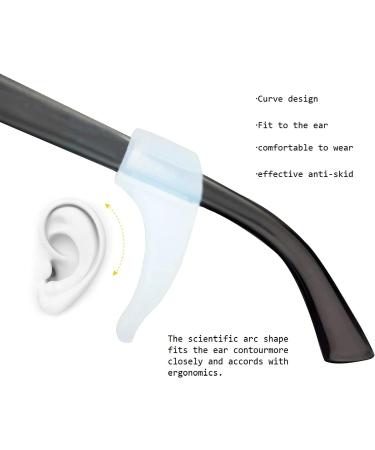 Comunj 20 Soft Silicone Anti-Slip Ear Pads for Glasses & Sunglasses - Transparent Holder for Ultimate Comfort - Buy Online on GoSupps.com