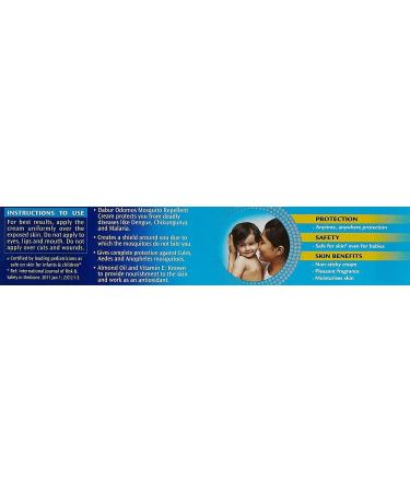 Odomos Non-Sticky Mosquito Repellent Cream 100g with Vitamin E & Almond - Pack of 1 - Buy Online on GoSupps.com