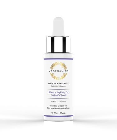 Organic Bakuchioil (Babchi Oil) + Vitamin E by VeOrganics. Firming Brightening Soothing and Moisturizing Anti-Aging Facial Oil. Natural Retinol Alternative.
