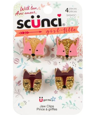 Scunci Kids 94945C 4-pc Mini Animal Claw Clips (colour will vary) - Buy Online on GoSupps.com