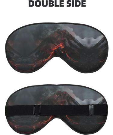 Volcano Print Double-Sided Eye Mask | Soft Light-Blocking Design for Improved Sleep Quality - Shop Internationally - Buy Online on GoSupps.com