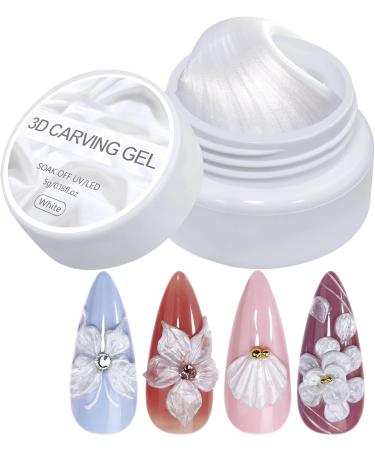  yztju 5G Pearl 3D Sculpting Gel - Strong structure gel for extensions sculpting and nail art | Soft nail manicure gel perfect for DIY nail design sculpting projects - Buy Online on GoSupps.com