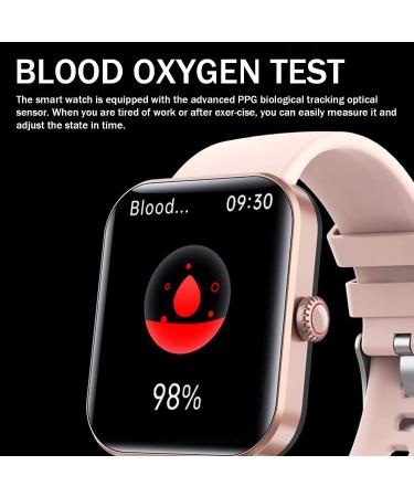 F57l Blood Glucose Monitoring Smartwatch - Fitness Tracker with Blood Pressure, Heart Rate & Oxygen Monitor - Painless Blood Glucose Testing - Fashionable Sports Watch in Black+Gold - Buy Online on GoSupps.com