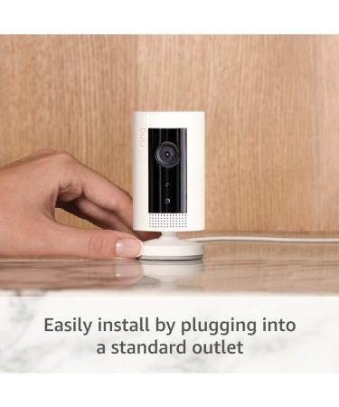 Certified Refurbished Ring Indoor Cam - Plug-In HD Security Camera with Two-Way Talk, Alexa Compatible - White (1 Cam) - Buy Online on GoSupps.com