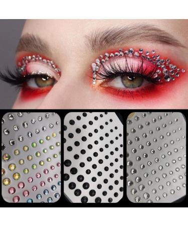 Rainbow Nail Rhinestone Stickers - 6 Sheets Self Adhesive for Women Festival DIY Nail Art Decorations - Buy Online on GoSupps.com