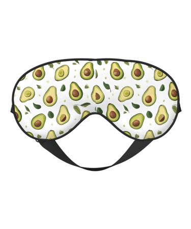 Sleep Mask Eye for Women Men Reusable Soft Blackout Eye Masks Covers for Night Better Sleep Travel Camping Road Trip Essentials Gifts for Him Her - Avocado