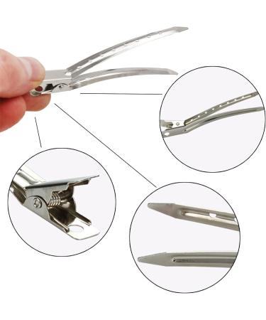 Buy 30 Pcs Generic 1zn0 Metal Duck Bill Hair Clips - Professional Steel Hair Clamps for DIY & Hairdressing | International Shipping - Buy Online on GoSupps.com