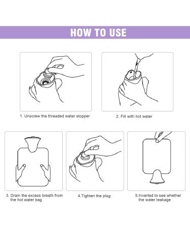 Plush Covered 350ML Small Hot Water Bottle - Pink | Hand, Feet, Neck and Shoulder Pain Relief | Ideal for Women, Seniors, Children - Buy Online on GoSupps.com