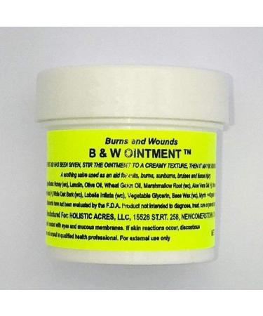 B&W Burn and Wound Ointment 4oz - Amish Made Natural Salve - Buy Online on GoSupps.com