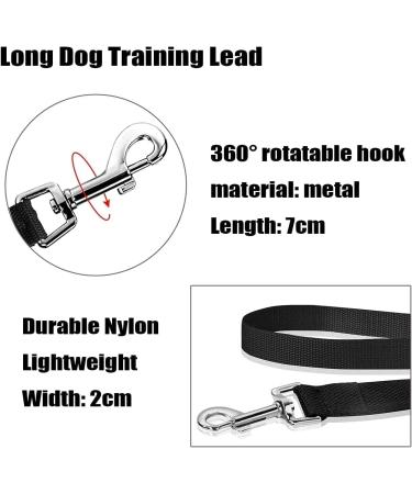 Long Line Dog Lead 50m Mainiusi Long Dog Training Lead Extra Long Dog Training Lead Long Leash for Dogs Training Lead for Dogs 50m Long Dog Lead for Walking Training Tracking Obedience (50m Black) - Buy Online on GoSupps.com