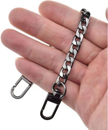 HAHIYO Mini Pochette Purse Chain Strap Slim Wide 7mm for LV Length 7.9 Inches Extra Thick 2.6mm Shiny Black for Handbag Wallet Clutch Comfortable Flat Metal Strap 1 Pack Black 7.9 Inches Length - Buy Online on GoSupps.com