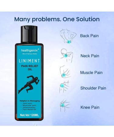 Natural Pain Relief Oil Blend with Clove Camphor Turmeric & Eucalyptus | Effective for Muscle Knee Joint & Back Pain - Buy Blue Now - Buy Online on GoSupps.com