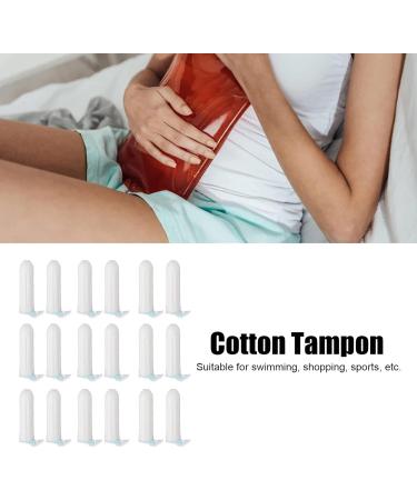 18 Pieces Portable Soft Cotton Tampons for Swimming Shopping Sports - Hygienic & Absorbent for Women - Buy Online on GoSupps.com