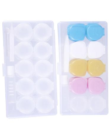 Gatuida Contact Lens Holder 2pcs Glasses Case Color Pp Portable Contact Container