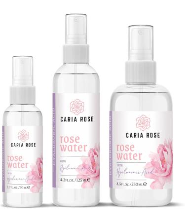 Rosewater Hydrating Spray with Hyaluronic Acid | Travel Size Facial Toner - 1.7 oz - Buy Online on GoSupps.com