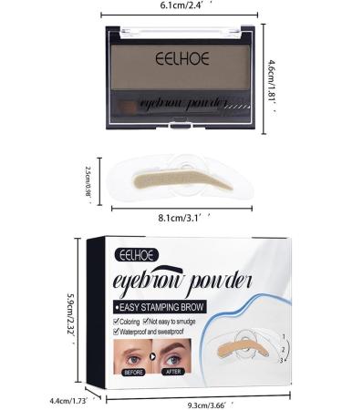 Eyebrow Makeup | Natural g Eyebrow Powder Kit Long-lasting and Natural 3 Colors Trio Kit Eyebrow Palette for Photography Outdoor Music Guanglu Gray - Buy Online on GoSupps.com