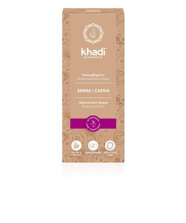 Khadi Senna/Cassia (Neutral Henna) 100 g Natural Hair Treatment for Healthy Hair Natural Cosmetics 100% Plancal Neutral Senna/Cassia
