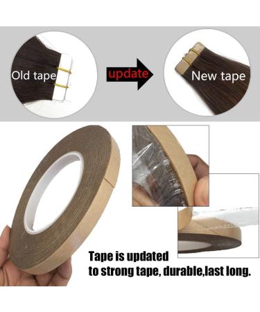 GOO GOO Natural Black Tape in Human Hair Extensions 20pcs 50g 20inch #1b - Seamless Straight Real Human Hair Extensions - Pack of 1 - Buy Online on GoSupps.com