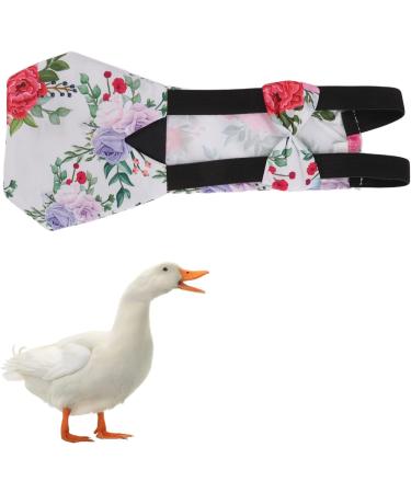 Zerodis Pet Chicken Diapers - Small Size Peony Flower Pattern Tight Belt Diapers for Poultry - Poop Pocket Included - Buy Online on GoSupps.com