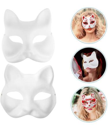 Buy Holidyoyo 10-Piece Cat & Fox Masks - DIY Blank Animal Masks for Cosplay & Parties - International Shipping Available - Buy Online on GoSupps.com