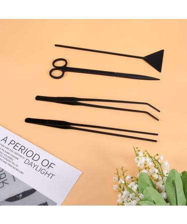 Mipcase 12pcs Scissors Onion Cutter & Tweezers Set | Aquatic Plants Flat Sand Shovel | Medium & Black - Buy Online on GoSupps.com