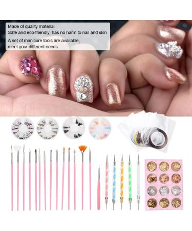 Nail Art Kit Nail Art Tools Kit DIY Nail Art Nail Art Polish Pen Tin Foil Paper - Buy Online on GoSupps.com