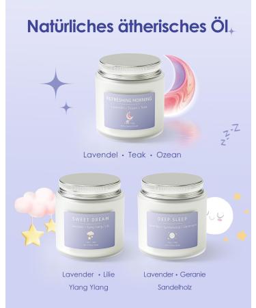 Fragrance Candles Gift Set for Women & Men | 3 Aromatherapy Candles in Glass | Perfect Christmas Gifts for Anxiety Relief (Blue 300g) - Buy Online on GoSupps.com