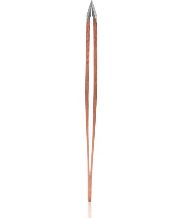Rubis Gold Slanted Tweezers - Special Edition Fides Rose Gold - Precision Eyebrow Plucking - Gold Plated Quality - Buy Online on GoSupps.com