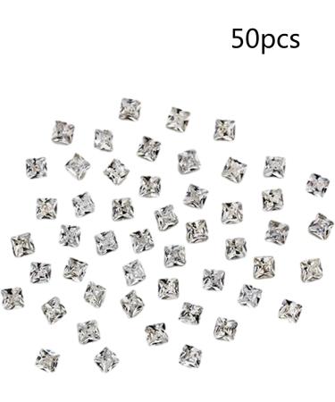 Unique Square Pointed Bottom Rhinestones For Nail Decoration Eye Catching Nail Accessories Square Pointed Bottom Rhinestones Purple middle - Buy Online on GoSupps.com