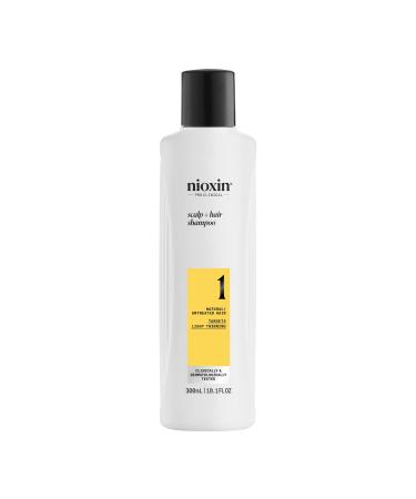 NIOXIN System 1 - for Natural Hair Moderate Hair Loss - Kit/Shampoo/Conditioner/Scalp Care