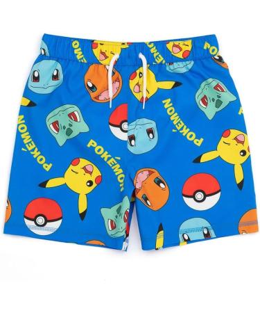 Shop Pok mon Bathing Shorts 2 Pack for Boys | Blue Squirtle Pikachu Charmander Bulbasaur Swimming Trunks | Perfect Gamer Swimwear Gifts for Ages 9-10 - Buy Online on GoSupps.com