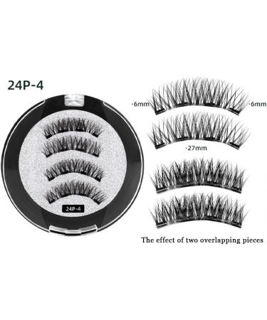 RZJZGZ Magnetic Eyelashes Natural Look Reusable Cat Eye Magnetic Lashes with Applicator Magnetic Eyelashes without Eyeliner Magnetic Lashes Kit No Glue or Eyeliner Needed (24P-4) - Buy Online on GoSupps.com