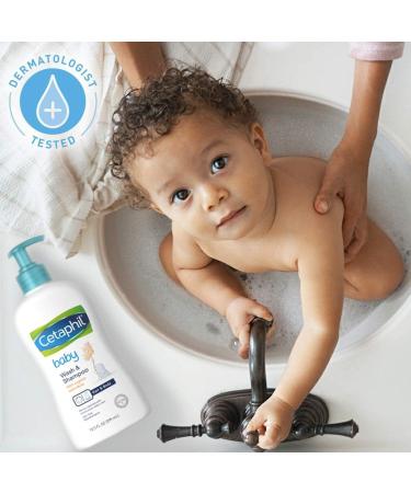 Cetaphil Gentle Cleansing Bar (3-Pack) + Cetaphil Baby Wash & Shampoo | Sensitive Skin Care Bundle - Buy Online on GoSupps.com