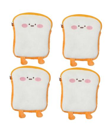 Healeeved 4 pieces aunt's towel-storage bag coin bag for children Small wallet Period Pads for teenagers teenage pads female pads Student Small bag plush ladies bandage