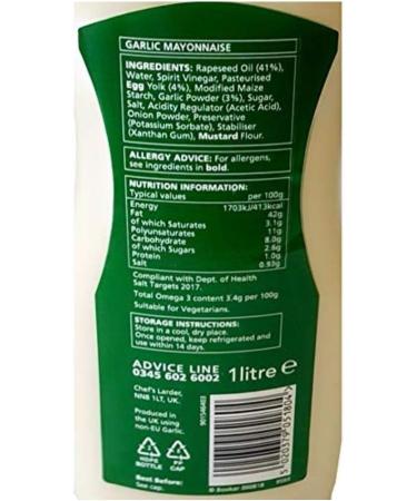 Chef's Larder Caesar Dressing - 1 Litre | Rich and Creamy Salad Dressing - Buy Online on GoSupps.com