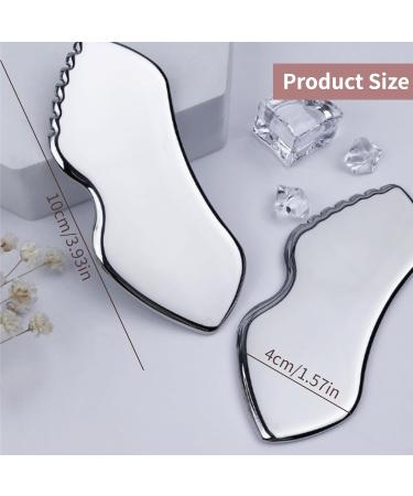 Upgrade Your Beauty Routine with Stainless Steel Gua Sha Facial Tools for Tight Skin Massage - Shop Now! - Buy Online on GoSupps.com
