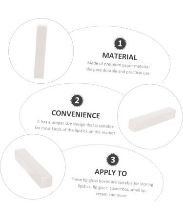  POPETPOP POPETPOP 50 Boxes Lip Gloss Packaging Box Lip Stain Holder Black Lip Gloss Packaging Boxes White Paper Red Box - Buy Online on GoSupps.com