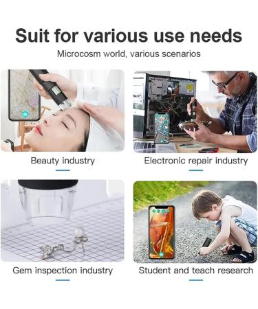 TsoLay Portable Hair Follicle Detector Hair Follicle Health Analyzer with 8 LED Lights 50-1000X Magnification 360 Rotation Base Photo Capture Clear Images - Buy Online on GoSupps.com