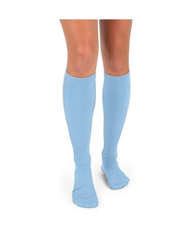 5 Pairs L/XL Graduated Compression Socks 15-20 mmhg for Men & Women Knee High Best All Day Support