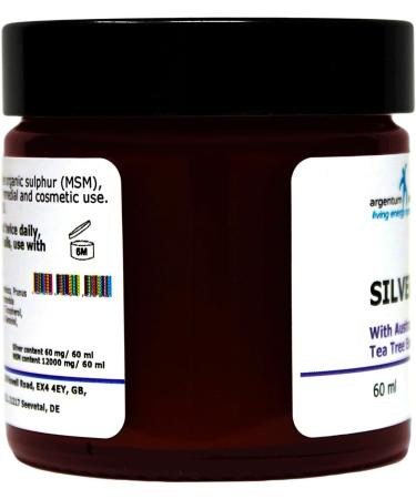 Silver-MSM Cream with Tea Tree Essential Oil - 60 ml - Buy Online on GoSupps.com