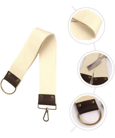 Frcolor 2 STK Razor Blade String Strips - Double-Sided Cotton Linen Grinding Cloth for Shaving - 52.8x4.8cm - Beige - Perfect for International Shipping - Buy Online on GoSupps.com