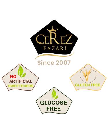 Cerez Pazari Turkish Delight Pistachio Candy 14.8oz Gift Box | Gourmet Vegan Sweets | Traditional Lokum Soft Candy Dessert | Glucose Free | 42 Pcs - Buy Online on GoSupps.com