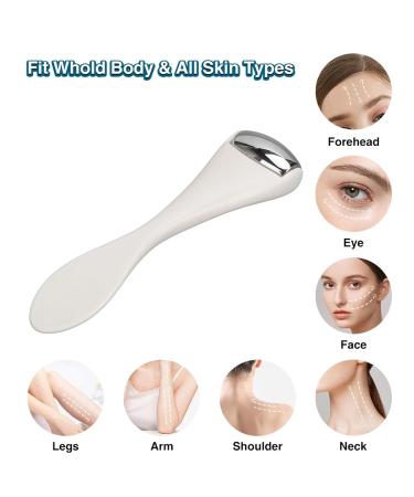 2-in-1 Eye Roller & Facial ICE Scooter - Reduce Puffiness Dark Circles and Muscle Pain | International Shipping - Buy Online on GoSupps.com