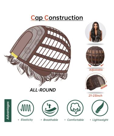 28 Inch Long Black Wigs for Women | Wavy Curly Synthetic Wig with Blonde Highlights - Perfect for Daily and Party Use - Buy Online on GoSupps.com