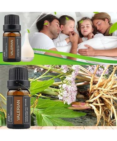 Leise Valerian Essential Oil - 10ml Valerian Root Essential Oil for Sleep Natural Valerian Essential Oil for Diffusers Aromatherapy Massage Humidifiers Skin & Hair Care (1pcs) - Buy Online on GoSupps.com