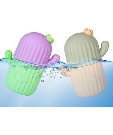 NEFLUM CAKTUS-EISROLLER: GUA-SHA Facial Roller & Ice Cube Maker for Swelling Relief | Beauty Skin Care Tool - Food-Safe Silicone in Green/Violet - Buy Online on GoSupps.com