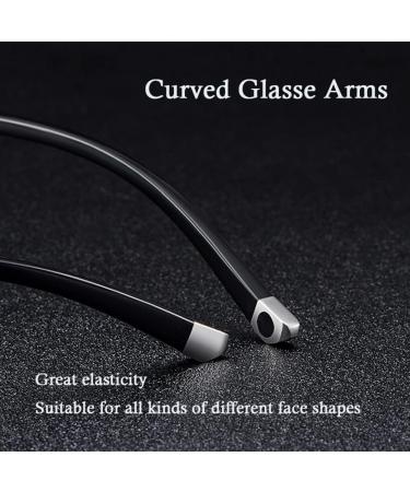 Buy GHARAZ Fashionable Diamond Cut Edge Frameless Reading Glasses - Anti-Blue Light for Men & Women (Blue Size: 0.5+) - Stylish & Comfortable Eye Protection - Buy Online on GoSupps.com
