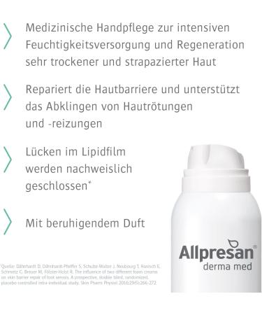  Allpresan Allpresan Derma med Repair 2-Pack Foaming Hand Creams with Soothing Fragrance - For the care of very dry and damaged hands - 100 ml - Buy Online on GoSupps.com