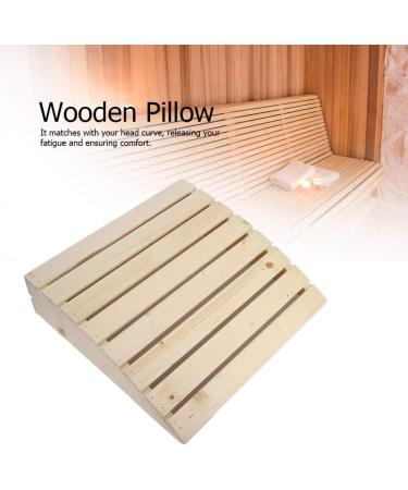 Qcwwy Wooden Sauna Headrest & Backrest - Modern Neck Pillow for Comfort & Pain Relief - Buy Online on GoSupps.com