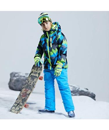 WOWULOVELY Boy's Ski Jacket and Pants Set - Insulated, Windproof & Waterproof - Size 8 - Buy Online on GoSupps.com